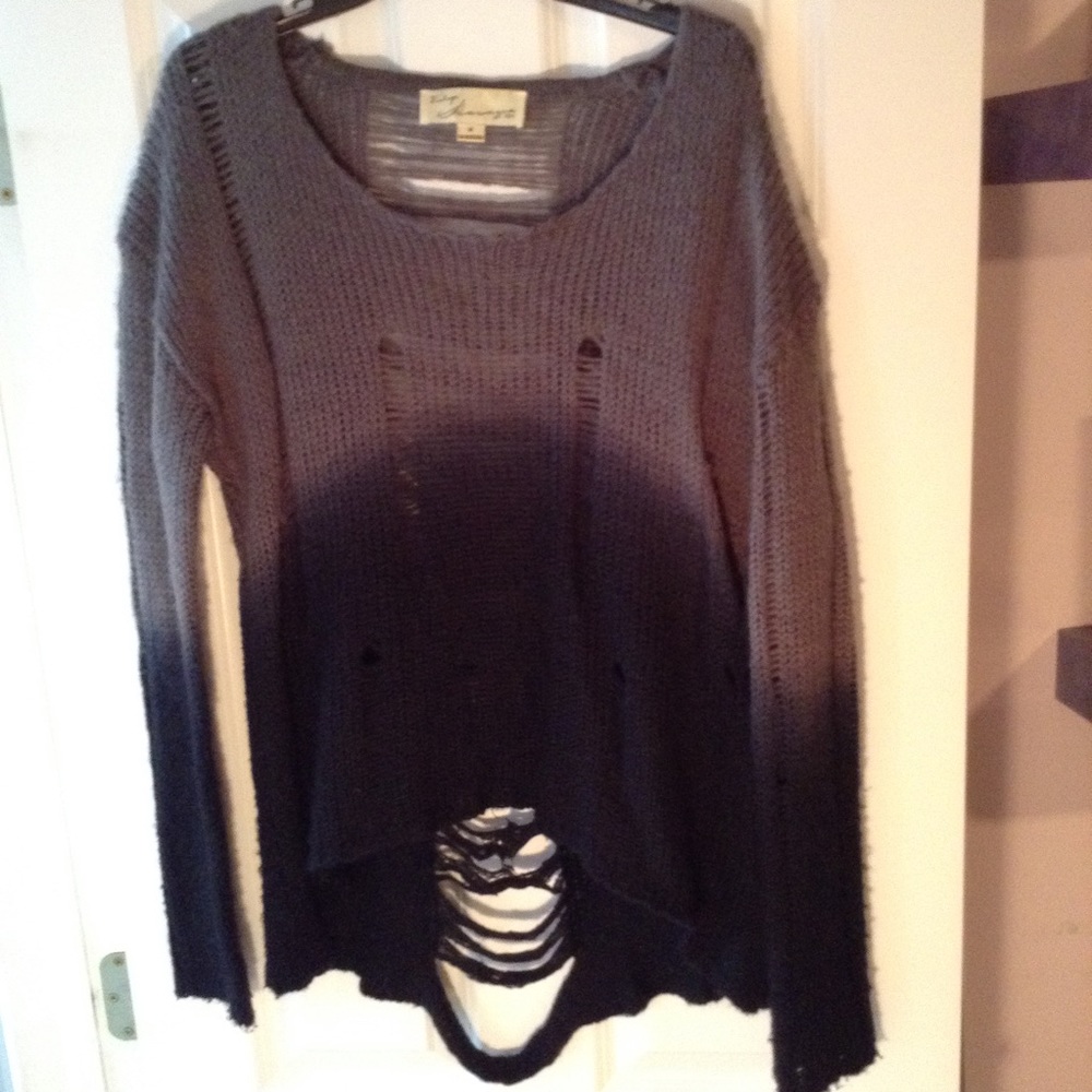 Vintage Havana Dark, Distressed Sweater